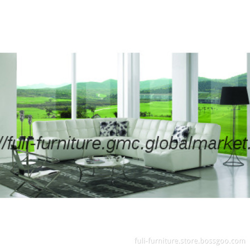 Aniline Corner Sofa set/ Modern leather furniture